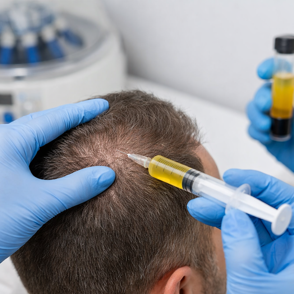 Zenginleştirilmiş Plazma Saç Tedavisi