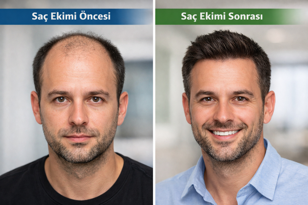 Saç Ekimi Öncesi Sonrası