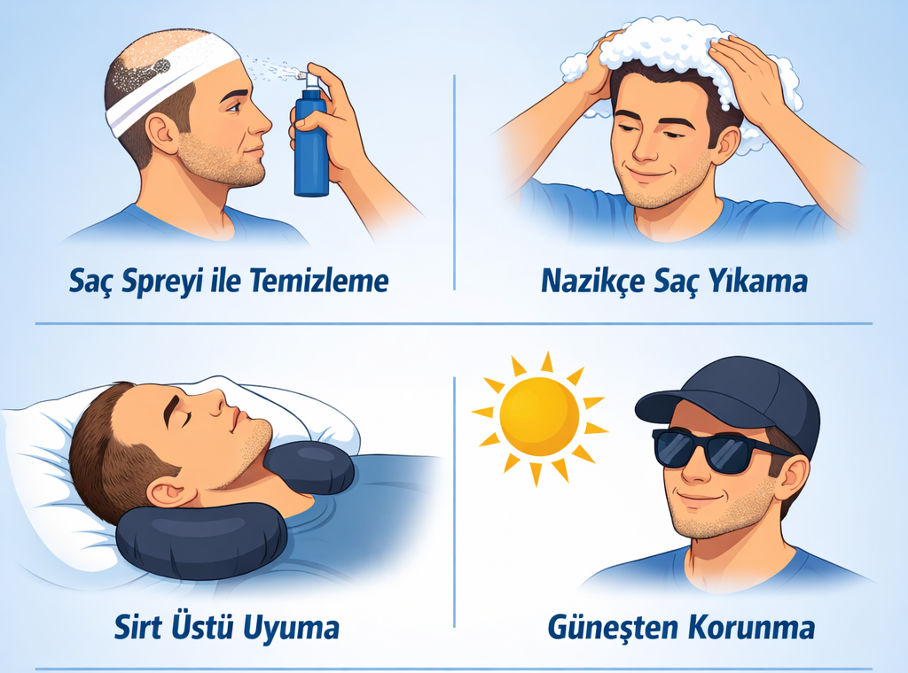Saç Ekimi Sonrası Bakım